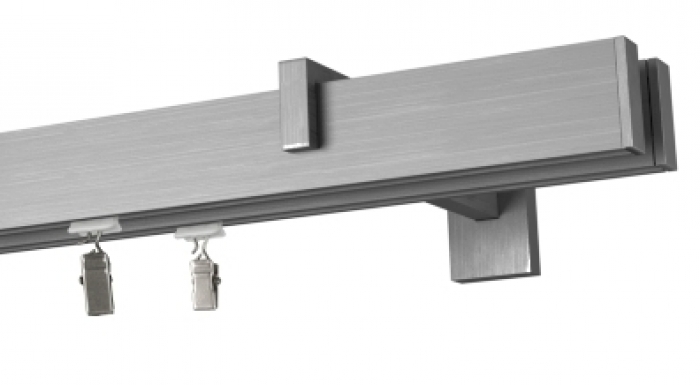 Karnisz 210cm  kolorze aluminium szczotkowane